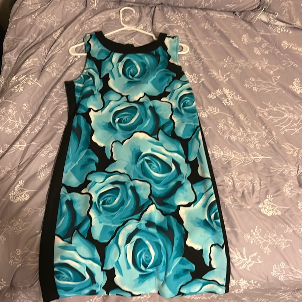 Blue rose dress